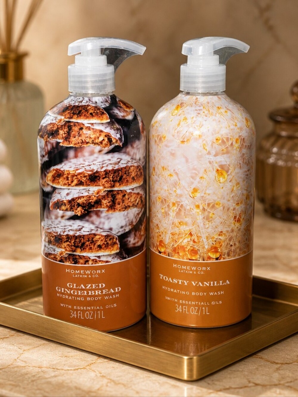 (#3) NWOT Home Work Slatkin + Co, Spun 2 Pack Hydrating Body Wash
